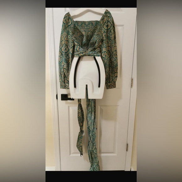 NEW! The Drop Size XL Jacquard Print Sweetheart Top by @Sruthijayadevan - Picture 8 of 10